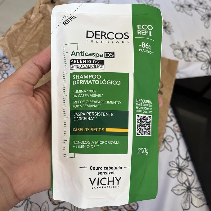 Refil Shampoo Anticaspa Dercos 200g com Frete Grátis