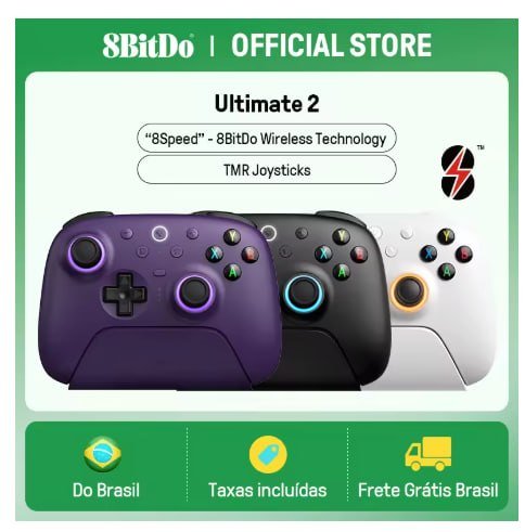 Controle 8BitDo Ultimate 2 Wireless com Dock