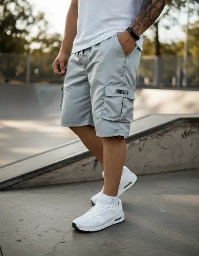 Bermudas Cargo Corta Vento Verão Masculina 5 Bolsos Skate