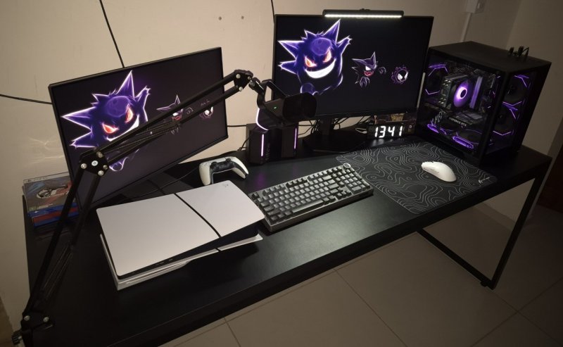 Mesa Diretor 1,80m Dynamica Cor Preto Ônix / Est.Preta