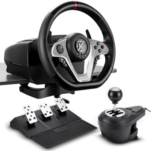 Kalkan Kit Simulador de Corrida G500 ProRacing Volante Pedais e Câmbio USB Force Feedback 3.2Nm 900°