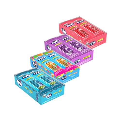 Fini Tubes Balas de Goma Sortidas, 5 Caixas com 12 Pacotes de 15g