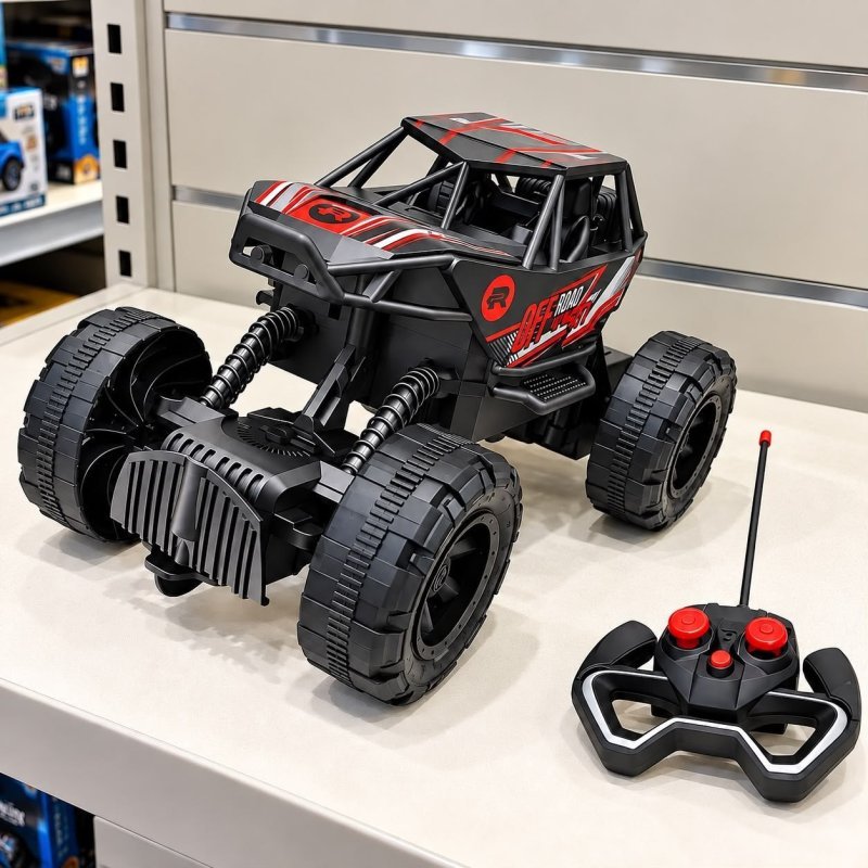 Carrinho De Controle Remoto Infantil Off-Road Verm Maxi Toys + Frete Grátis