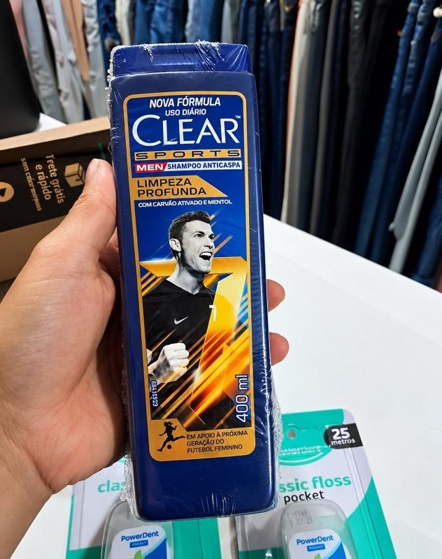 Clear Sports Men - Shampoo Anticaspa Limpeza Profunda 400Ml