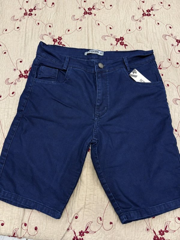 Bermuda Jeans Skinny Com Super Lycra Linha Premium Voker