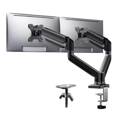 Suporte Monitor Duplo Braço Articulado para dois monitores (Suporta 10kg cada braço)