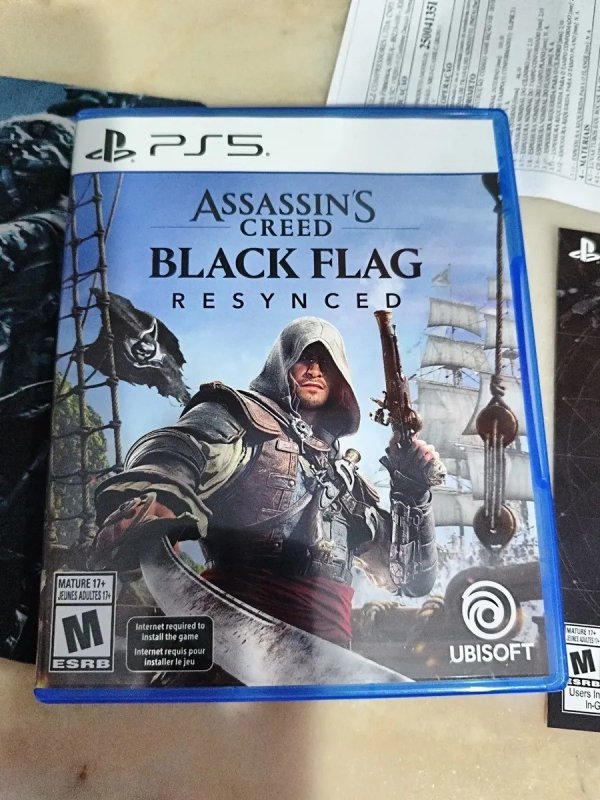 Assassins Creed Black Flag Resynced Ps5 Midia Fisica + Frete Grátis