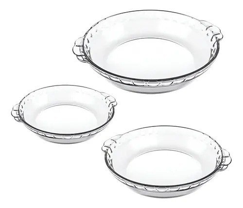 Conjunto De Formas Filetadas 3 Peças Transparente Marinex