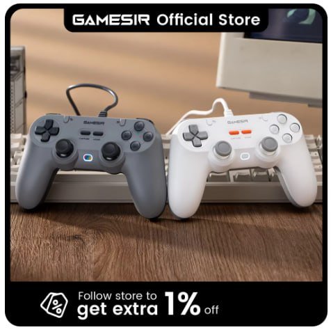 Controlador de jogo com fio GameSir Tegenaria Lite
