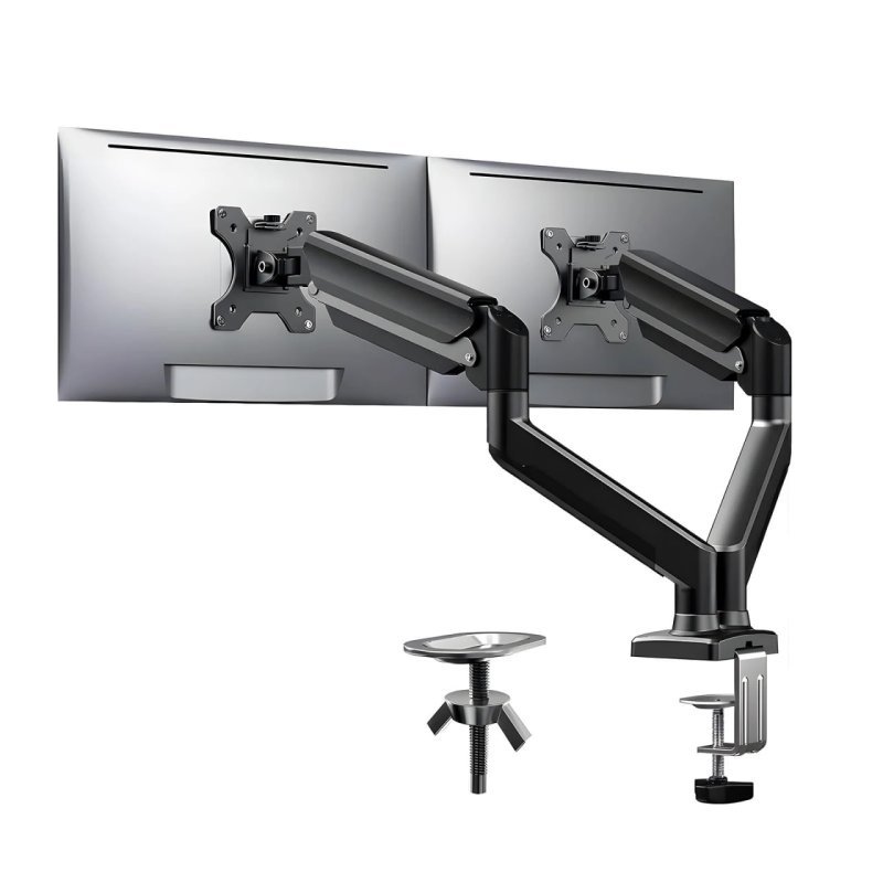 Suporte Monitor Duplo Braço Articulado para dois monitores (Suporta 10kg cada braço)
