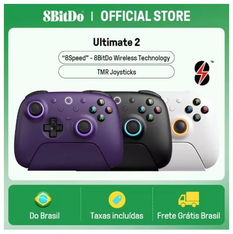 Controle Sem Fio 8BitDo Ultimate 2 para PC e Android