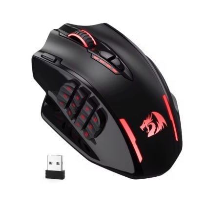 Redragon M913 Gaming 16000 DPI Mouse óptico com fio e sem fio RGB