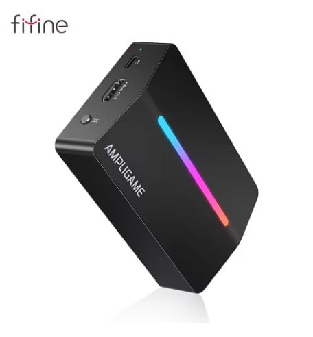 Placa de captura de vídeo Fifine 4K HDMI para transmissão ao vivo e jogos, compatível com PS4/PS5/Windows/Mac OS/Switch/Xbox - V3