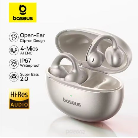 Baseus mc1 pro clipe de orelha fones de ouvido sem fio bluetooth 6.0 hi-res ultra aberto