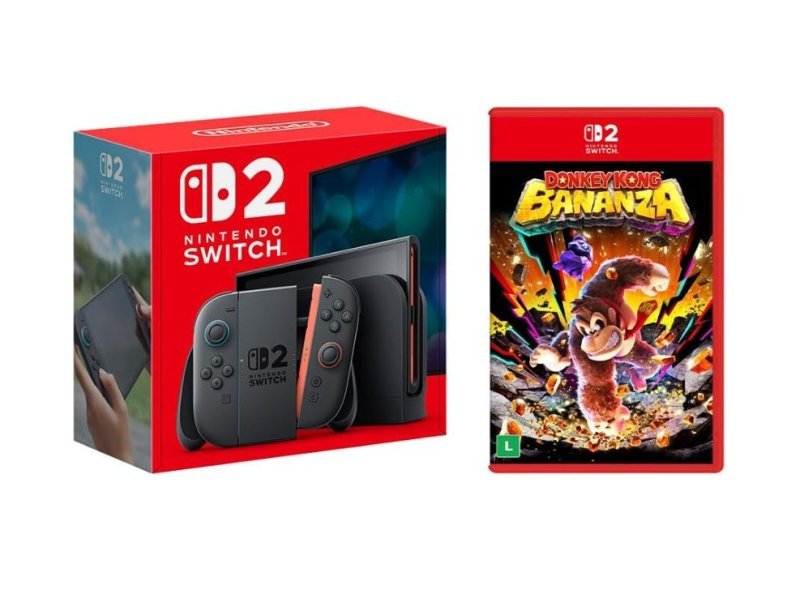 Console Nintendo Switch 2 + Jogo Donkey Kong Bananza