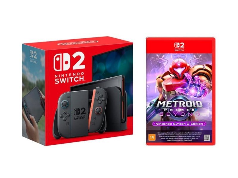 Console Nintendo Switch 2 + Jogo Metroid Prime 4: Beyond
