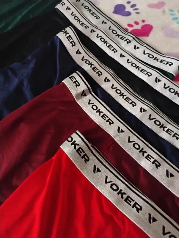 Kit 5 Cuecas Box Boxer Voker Lycra + Frete Grátis
