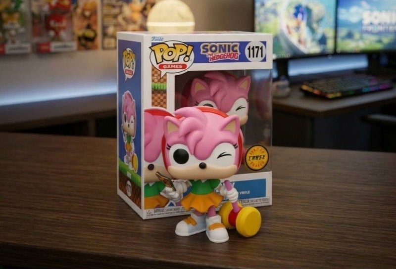 Funko Pop! Sonic The Hedgehog - Amy Rose Com Chase