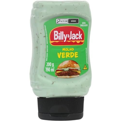 BILLY & JACK, Molho Verde, 200 Gramas