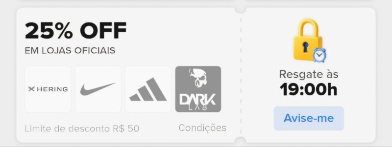 Cupom 25% OFF Mercado Livre Lojas Oficiais