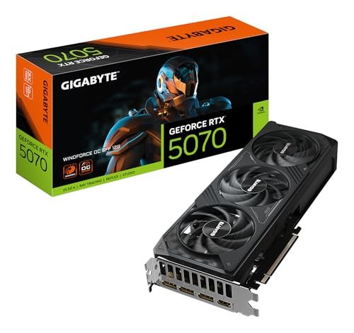 Placa de Vídeo Gigabyte GeForce RTX 5070 WindForce OC 12GB GDDR7