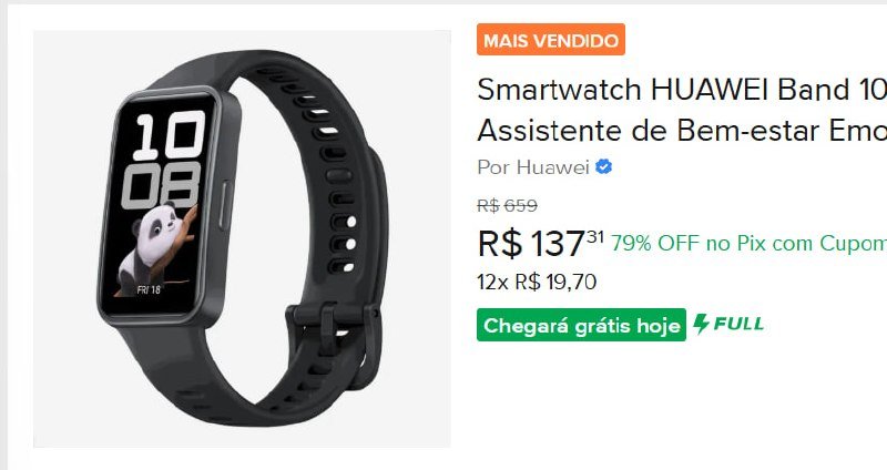 Smartwatch Huawei Band 10