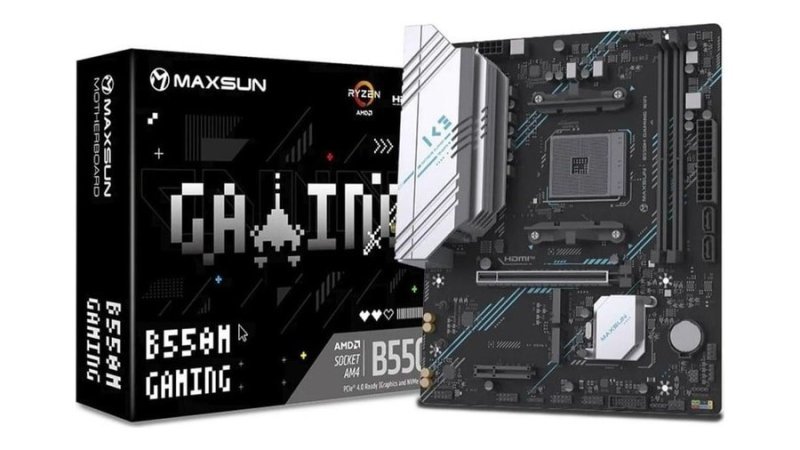 Placa Mãe Maxsun Ms-B550m Gaming Wifi, Chipset B550, Amd Am4, Matx, Ddr4