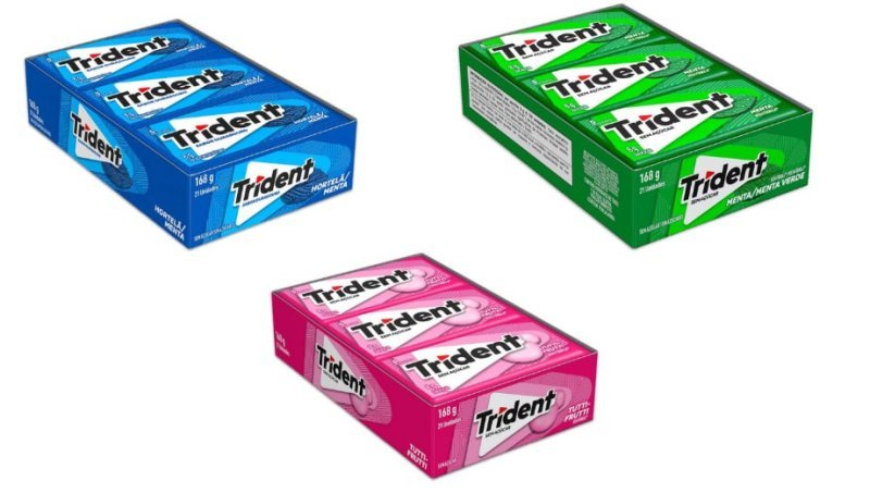 Chiclete Trident Sem Açúcar 21 un. 8g