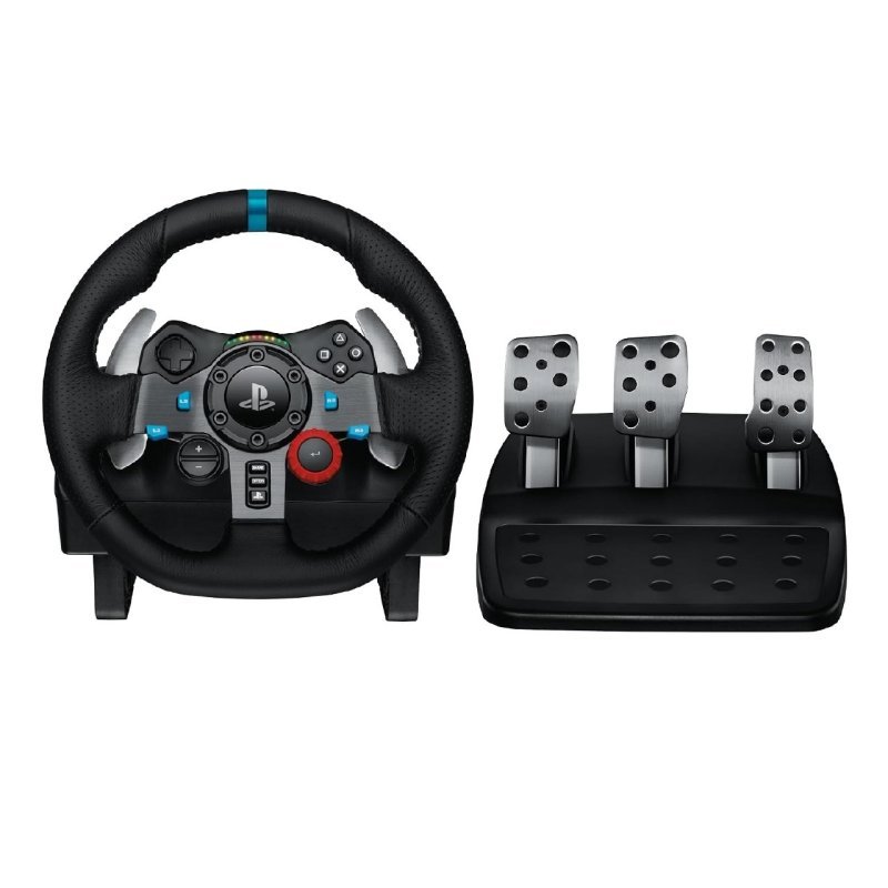 Volante e Pedais Logitech G29 Driving Force com Force Feedback para Ps5, Ps4, Ps3 e Pc
