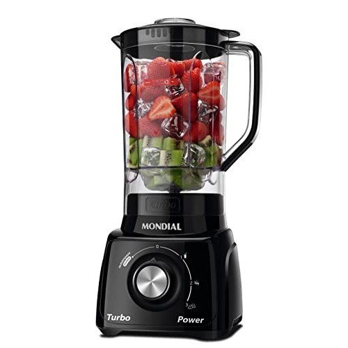 MONDIAL Liquidificador Turbo Power, Preto, 550W, 110V - L-99 FB