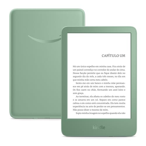 Kindle 16GB (modelo 2024) - Leve e compacto, com tela antirreflexo, trocas de página rápidas, luz frontal ajustável e bateria de longa duração - Cor Verde