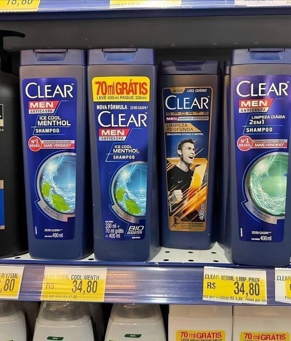 Shampoo Anticaspa 400ml Clear Men Sports + Frete Grátis