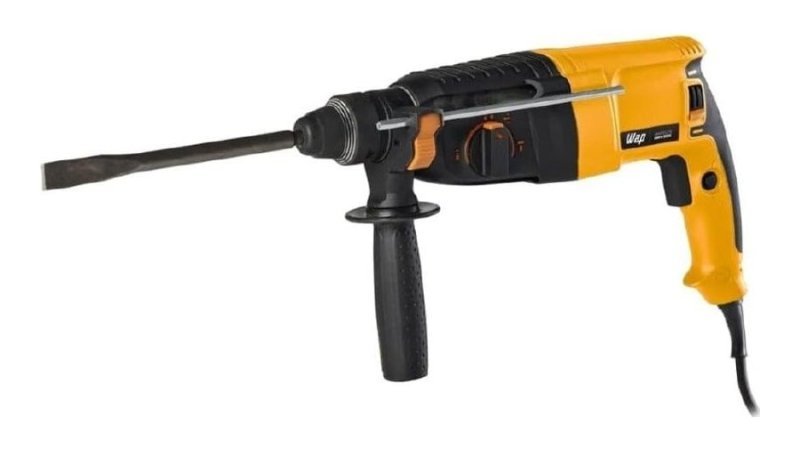 WAP Martelete Rompedor Perfurador 1/2" EMPR 900K SDS PLUS com Engate Rápido e Punho Auxiliar Multidirecional, 900W 127V