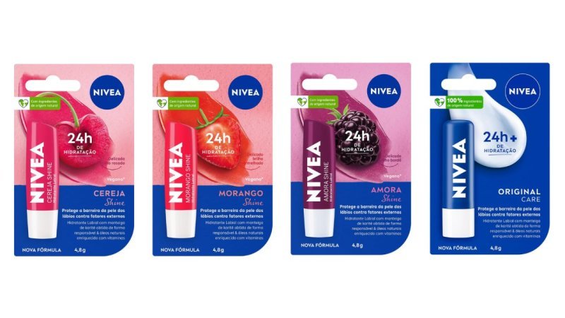 NIVEA Hidratante Labial Vários Sabores 4,8g