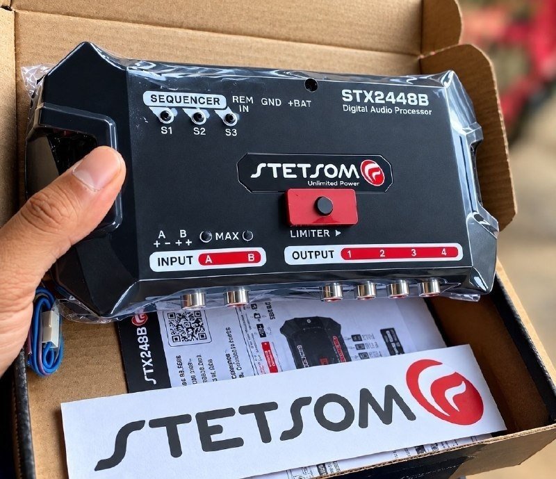 Processador de Áudio Digital Stetsom STX2436BT + Frete Grátis
