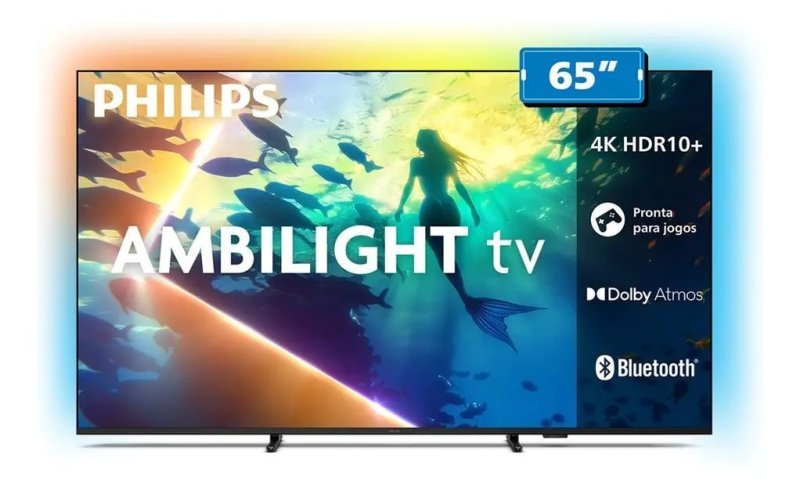 Smart TV LED 65" Philips 4K UHD Wi-Fi + Bluetooth