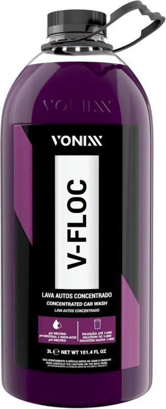 Vonixx Shampoo Automotivo Concentrado 1:400 V-Floc 3 Litros