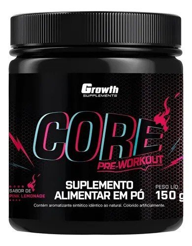 Pré Treino Core 150g Growth Supplements Limonada Rosa