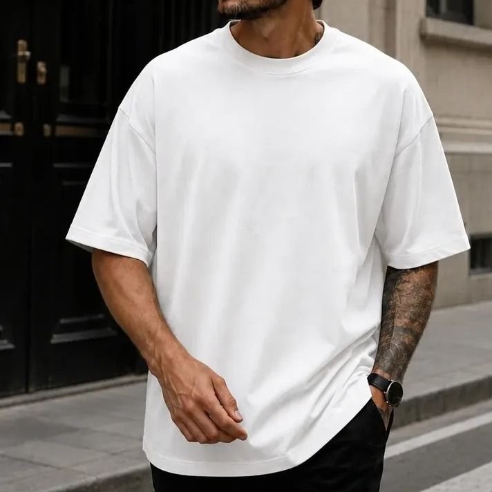 Camiseta Oversized Masculina 100% Algodão (P ao GG)