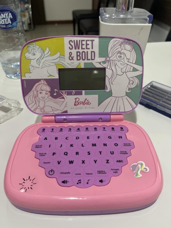 Candide, Laptop Infantil, Barbie, Brinquedo Educativo - Bilíngue