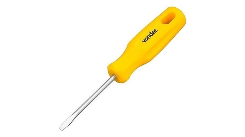 Vonder, Chave De Fenda 1/8" X 2", Aço Cromo Vanádio, Com Ponta Magnetizada