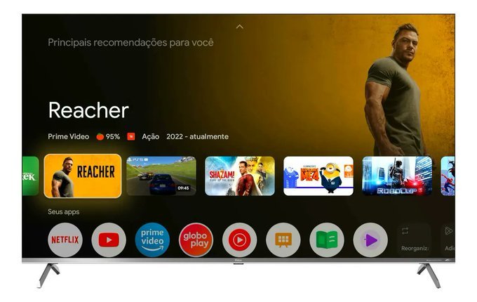 Smart TV Philco 65" QLED Mini LED 4K UHD P65CGA + Frete Grátis