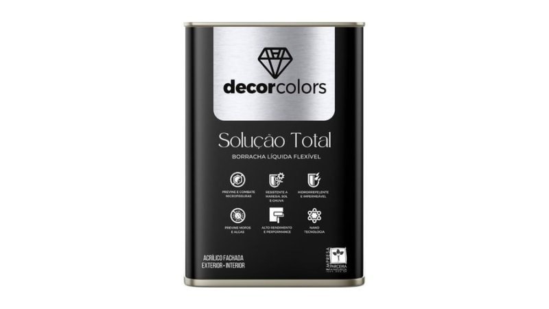 DECOR COLORS Tinta Borracha Líquida Solução Total 21,5kg (Cronos)