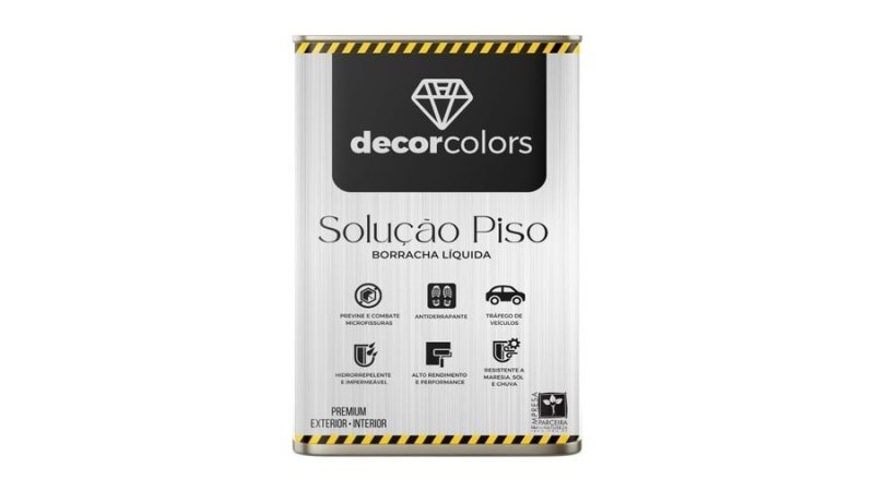 DECOR COLORS Tinta Solução Piso Premium 18 L (Cinza)