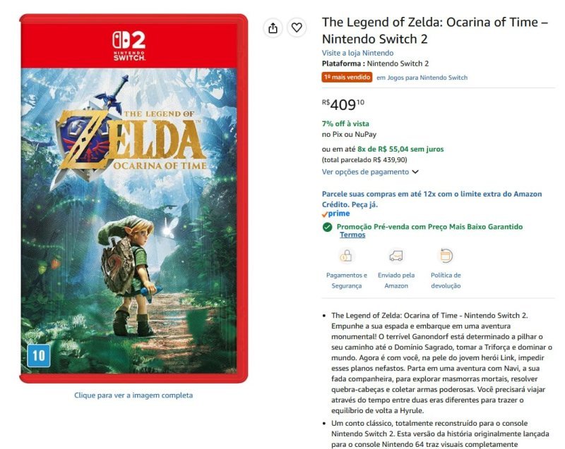 The Legend of Zelda: Ocarina of Time – Nintendo Switch 2