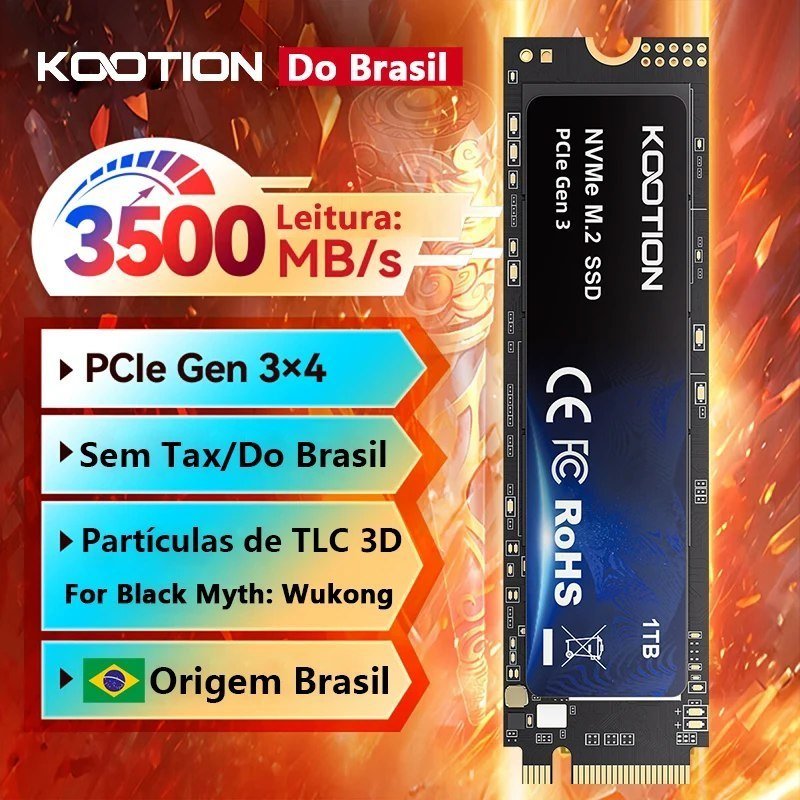 SSD NVMe Kootion 512GB X15 lite M2 3500MBs