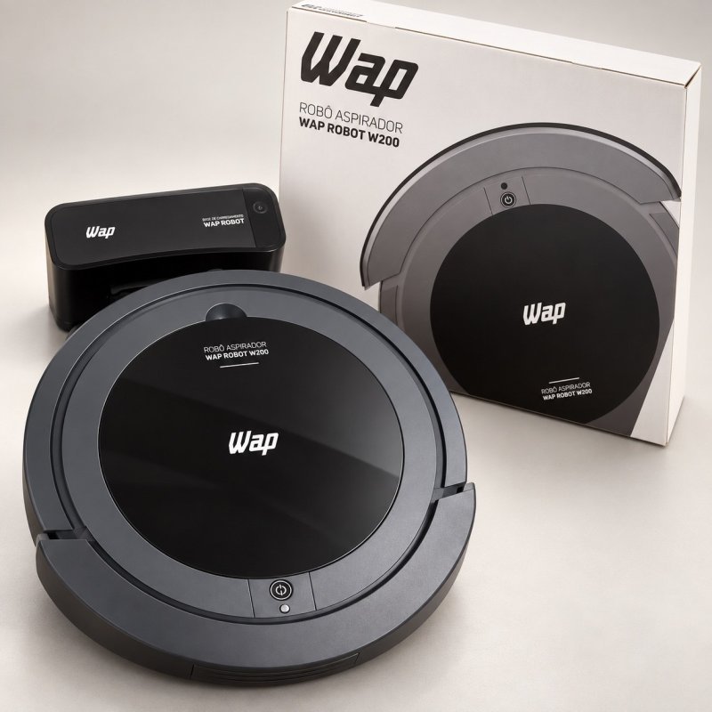 WAP Robô W200 Aspirador Robô 3 em 1 Bivolt