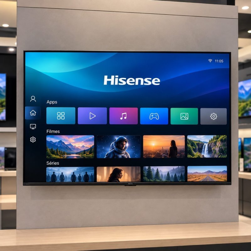 Smart TV Hisense HI-QLED 4K 43" Polegadas com Dolby Vision,43Q6QVV