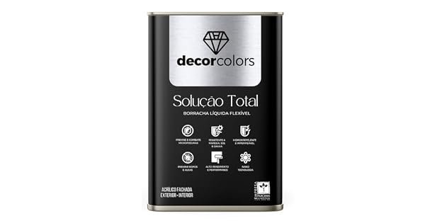 DECOR COLORS Tinta Borracha Líquida Solução Total 21,5kg