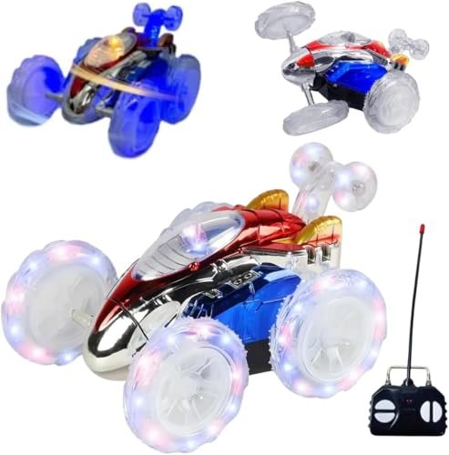Carrinho de Controle Remoto Infantil 360° com Luz Led e Som Manobras Radicais Resistente